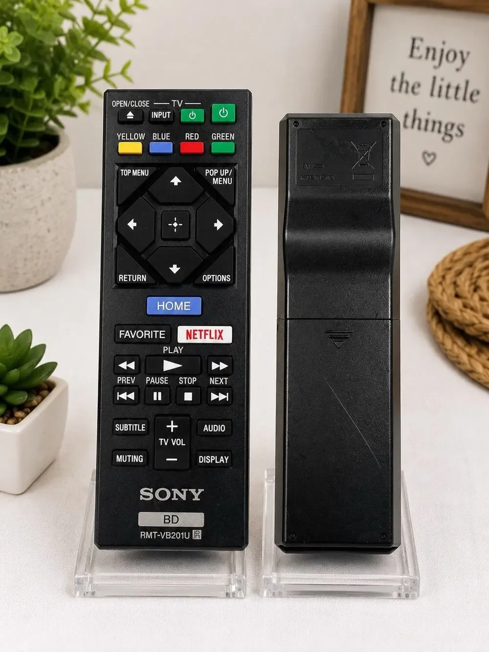 Sony RMT-VB201U Blu-Ray Player Remote Control OEM Netflix Tested Working